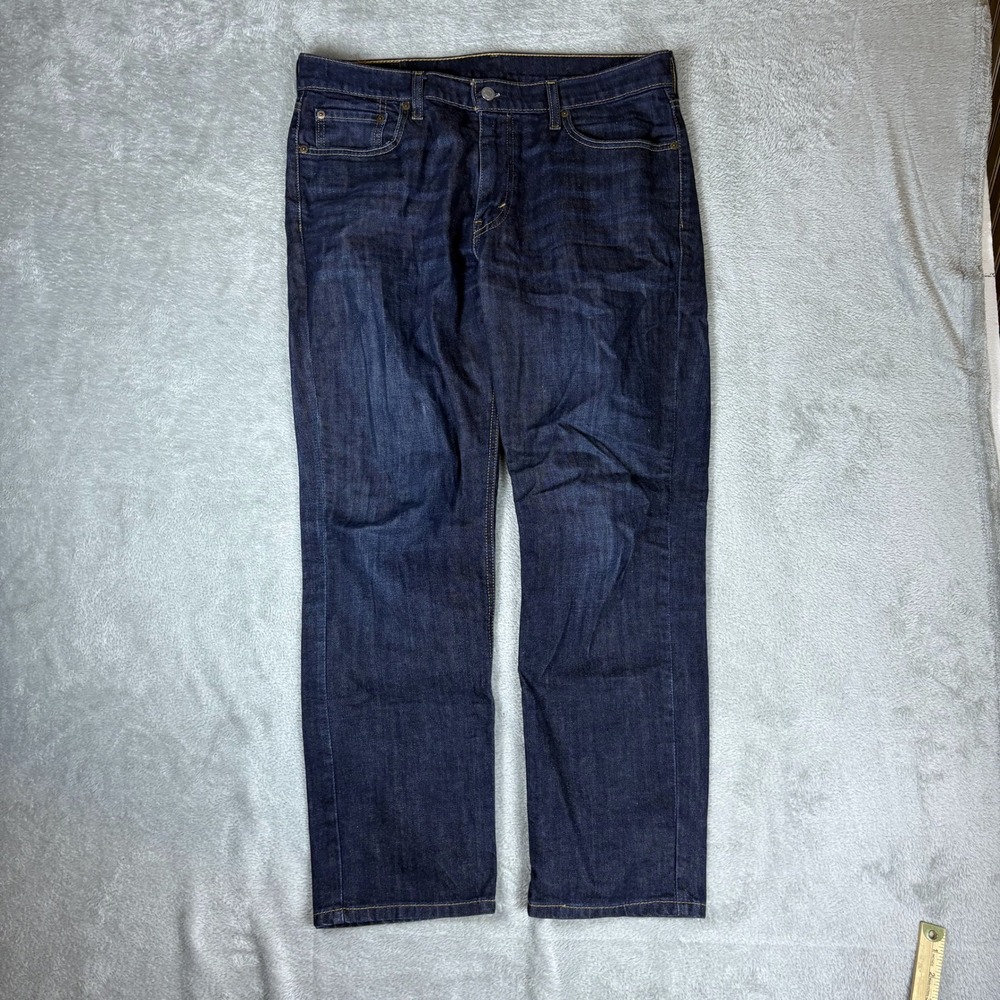 Levi's Jeans Mens 33x30 (Fits 36x29) 541 Athletic Taper Blue Whiskered Faded